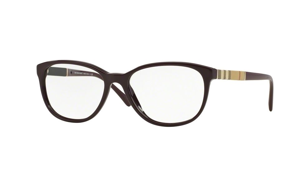 Burberry BE2172 Single Vision Prescription Eyeglasses 3400-52 - Violet Frame