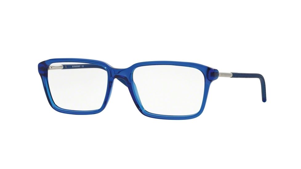 Burberry BE2173 Single Vision Prescription Eyeglasses 3492-53 - Blue Frame