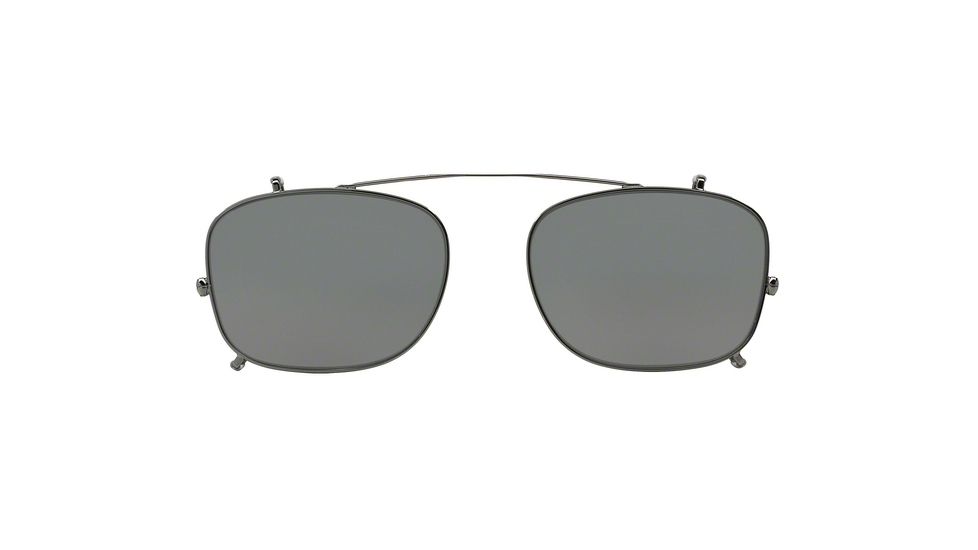 Burberry BE2196C Clip-On Sunglasses 1003T8-53 - Gunmetal Frame, Polar Dark Grey Lenses