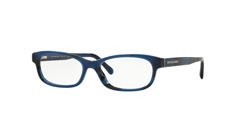 Burberry BE2202 Bifocal Prescription Eyeglasses 3546-54 - Spotted Blue Frame