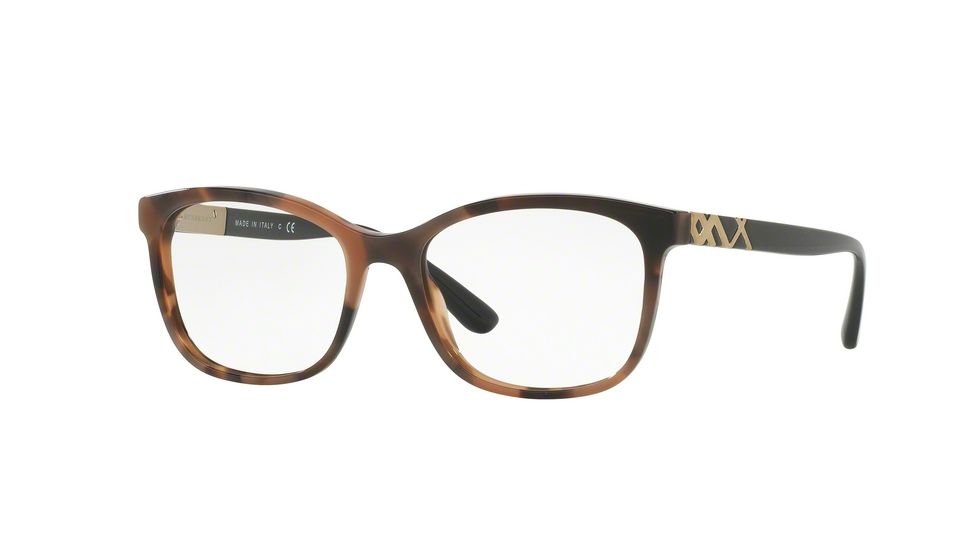 Burberry BE2242 Single Vision Prescription Eyeglasses 3623-51 - Spotted Brown Frame