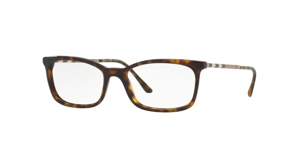 Burberry BE2243Q Single Vision Prescription Eyeglasses 3002-51 - Dark Havana Frame