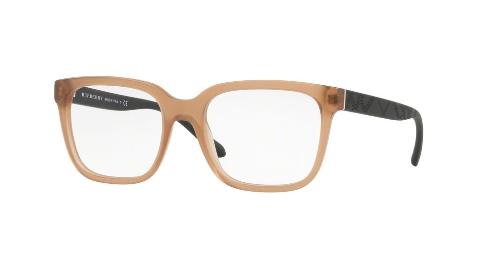 Burberry BE2262 Progressive Prescription Eyeglasses 3701-53 - Matte Brown Frame