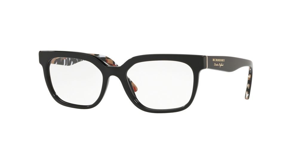 Burberry BE2277F Eyeglass Frames 3735-53 - Black Frame