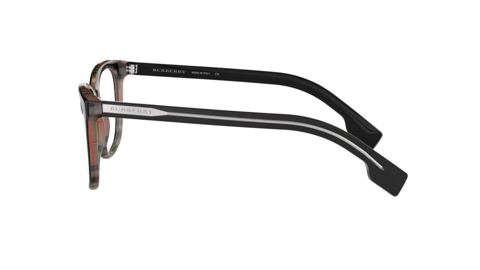 Burberry BE2284F Bifocal Prescription Eyeglasses, 53mm, Top Black On Vintage Check, BE2284F-3764-53-BI