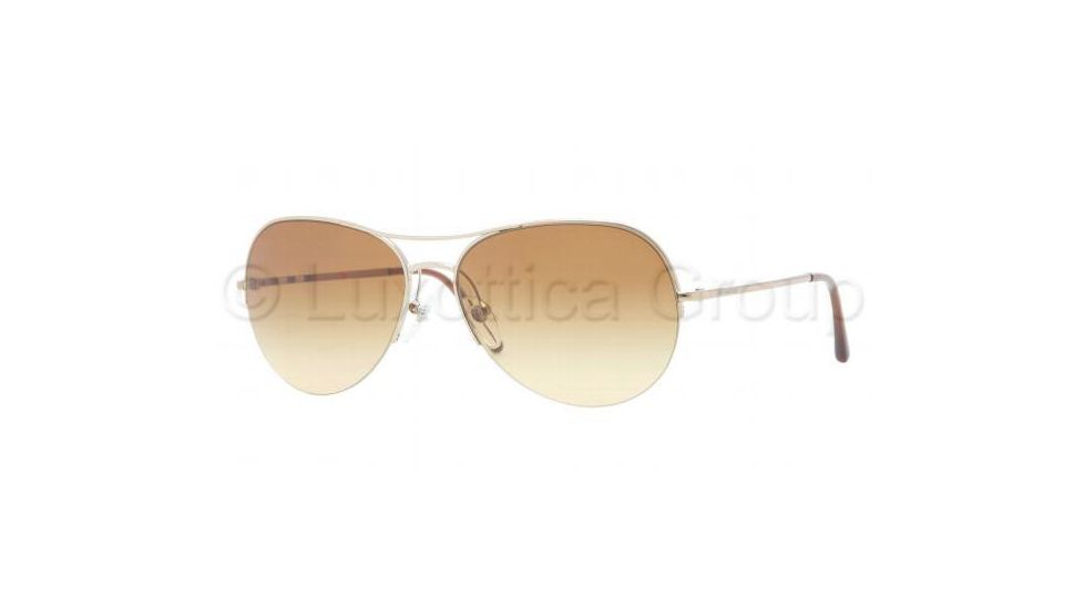 Burberry BE3060 Sunglasses 11452L-5715 - Burberry Gold Frame, Brown Gradient Lenses