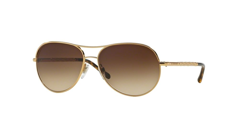 Burberry BE3082 Bifocal Prescription Sunglasses BE3082-121013-57 - Lens Diameter 57 mm, Frame Color Gold