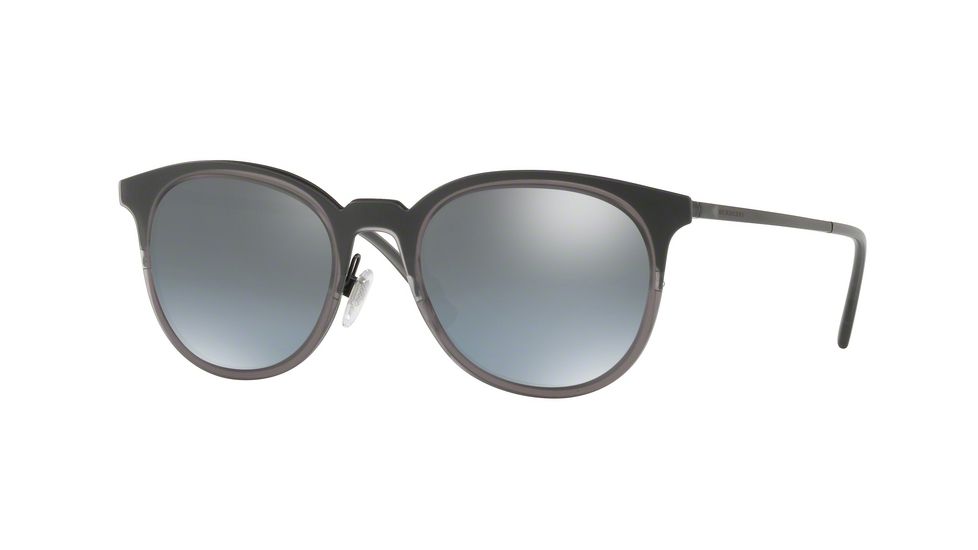 Burberry BE3093 Single Vision Prescription Sunglasses BE3093-1007Z6-52 - Lens Diameter 52 mm, Frame Color Matte Grey
