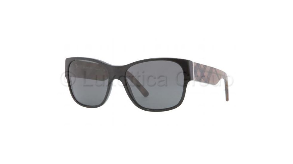 Burberry BE4104M Progressive Prescription Sunglasses BE4104M-334687-5516 - Lens Diameter 55 mm, Frame Color Black Grey