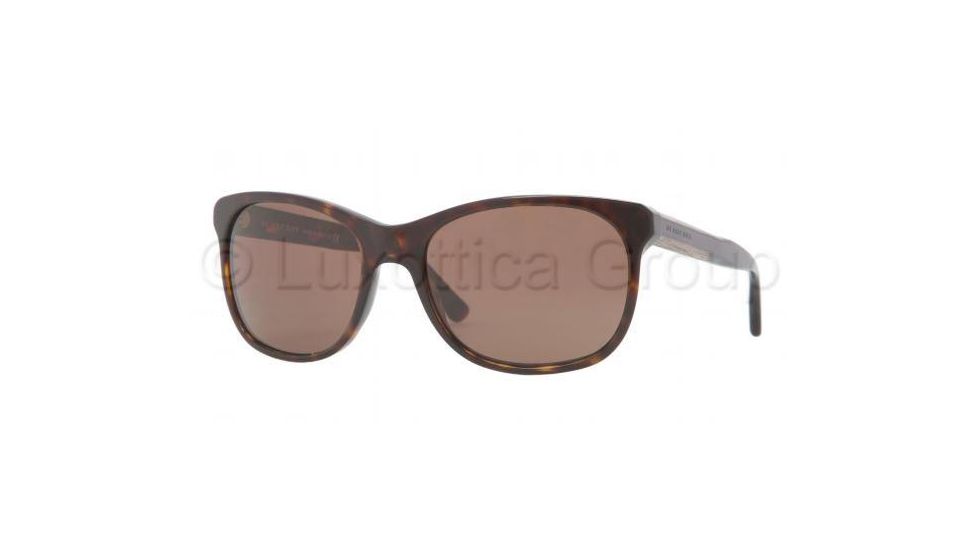 Burberry BE4123 Sunglasses 300273-5718 - Dark Havana Frame, Brown Lenses