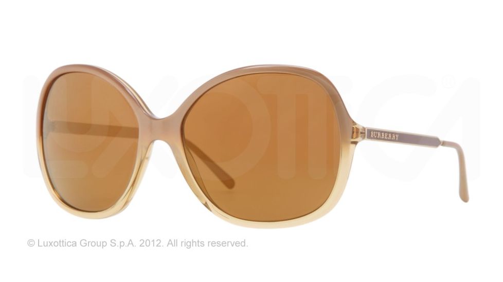 Burberry BE4126 Single Vision Prescription Sunglasses BE4126-33706H-59 - Lens Diameter 59 mm, Frame Color Hazelnut Gradient Yellow