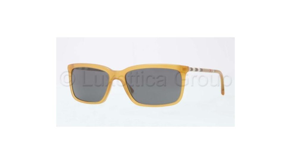 Burberry BE4137 Single Vision Prescription Sunglasses BE4137-336787-5717 - Lens Diameter 57 mm, Frame Color Honey