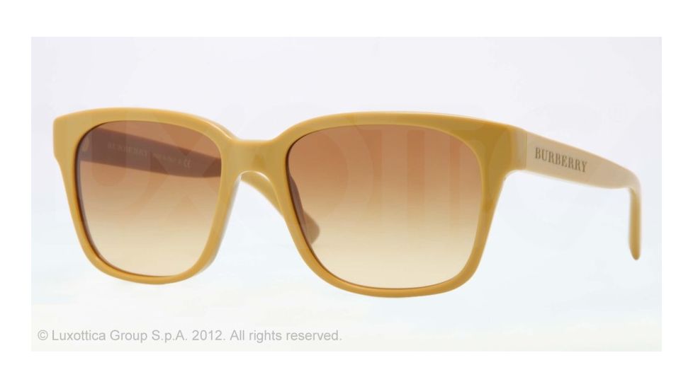 Burberry BE4140 Sunglasses 33722L-55 - Mustard Frame, Brown Gradient Lenses