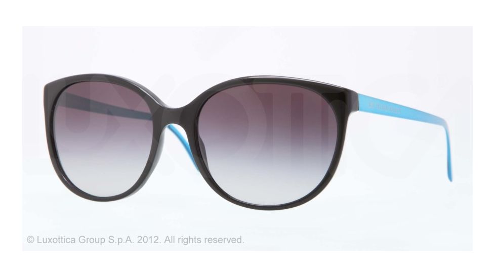 Burberry BE4146 Single Vision Prescription Sunglasses BE4146-30018G-55 - Lens Diameter 55 mm, Lens Diameter 55 mm, Frame Color Black