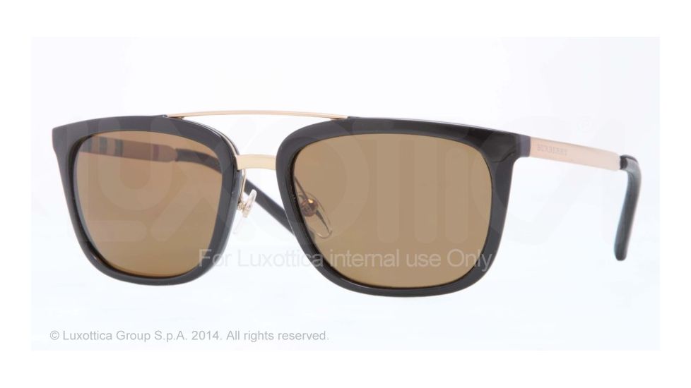 Burberry BE4167Q Single Vision Prescription Sunglasses BE4167Q-300183-57 - Lens Diameter 57 mm, Frame Color Black