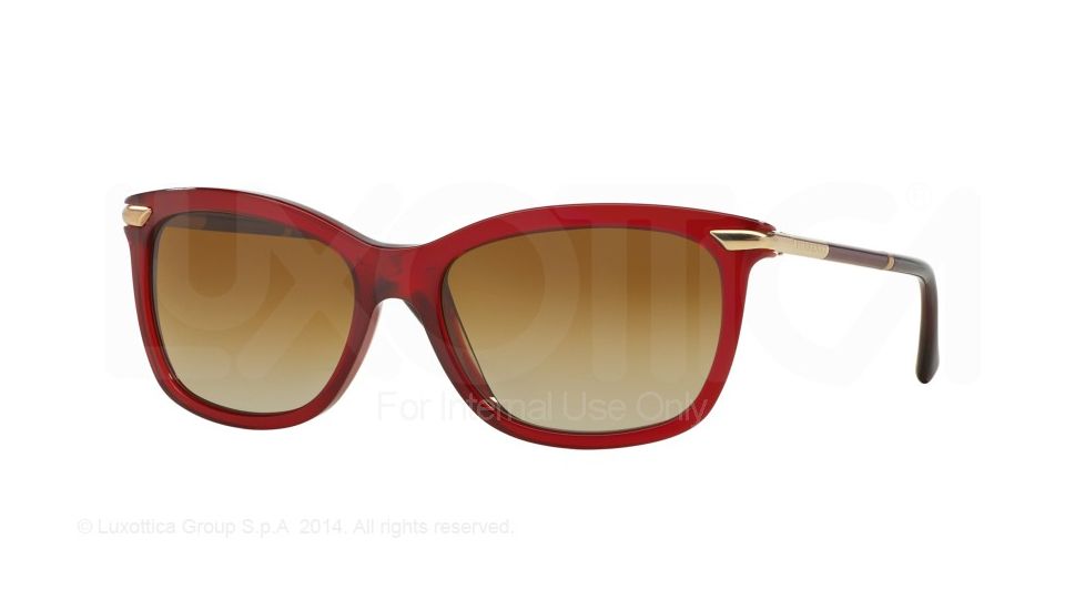 Burberry BE4185 Sunglasses 3495T5-57 - Bordeaux Frame, Polar Brown Gradient Lenses
