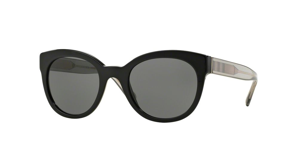Burberry BE4210 Single Vision Prescription Sunglasses BE4210-300187-52 - Lens Diameter 52 mm, Frame Color Black