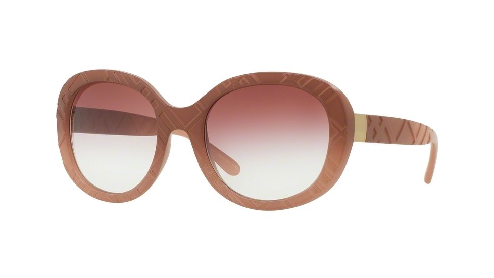 Burberry BE4218 Sunglasses 35828H-56 - Matte Gradient Pink Frame, Violet Gradient Lenses