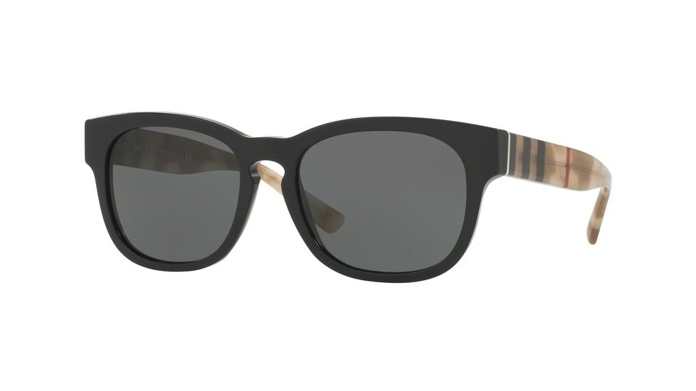 Burberry BE4226 Progressive Prescription Sunglasses BE4226-360087-55 - Lens Diameter 55 mm, Frame Color Black