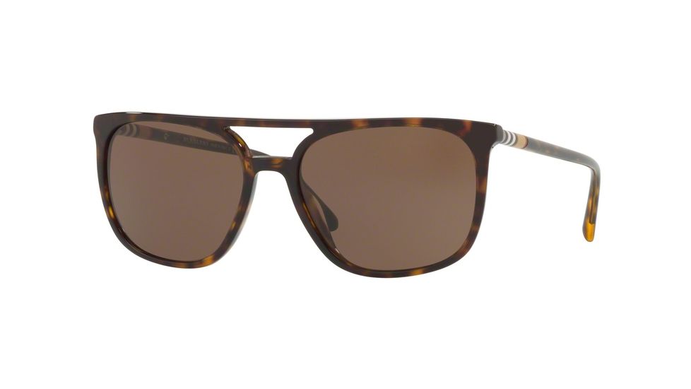 Burberry BE4257F Sunglasses 300273-59 - Dark Havana Frame, Brown Lenses