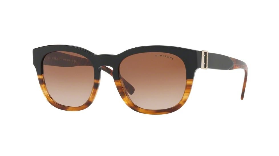 Burberry BE4258 Bifocal Prescription Sunglasses BE4258-367913-54 - Lens Diameter 54 mm, Frame Color Black / Havana