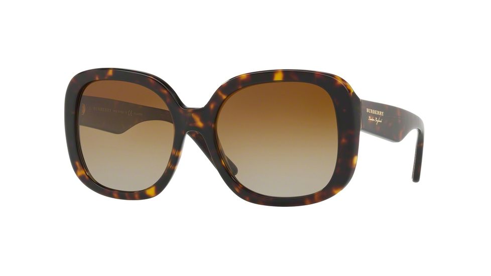 Burberry BE4259F Progressive Prescription Sunglasses, 56mm, Dark Havana, BE4259F-3002T5-56-PRO