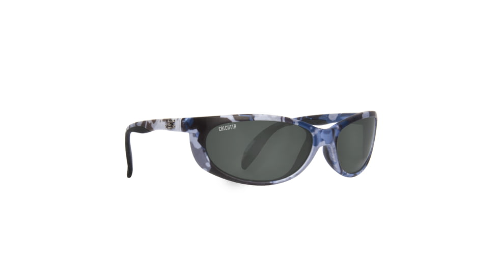 Calcutta Smoker Sunglasses True Timber Blue Camo/Gray 60mm Lens, SK1GTTBC