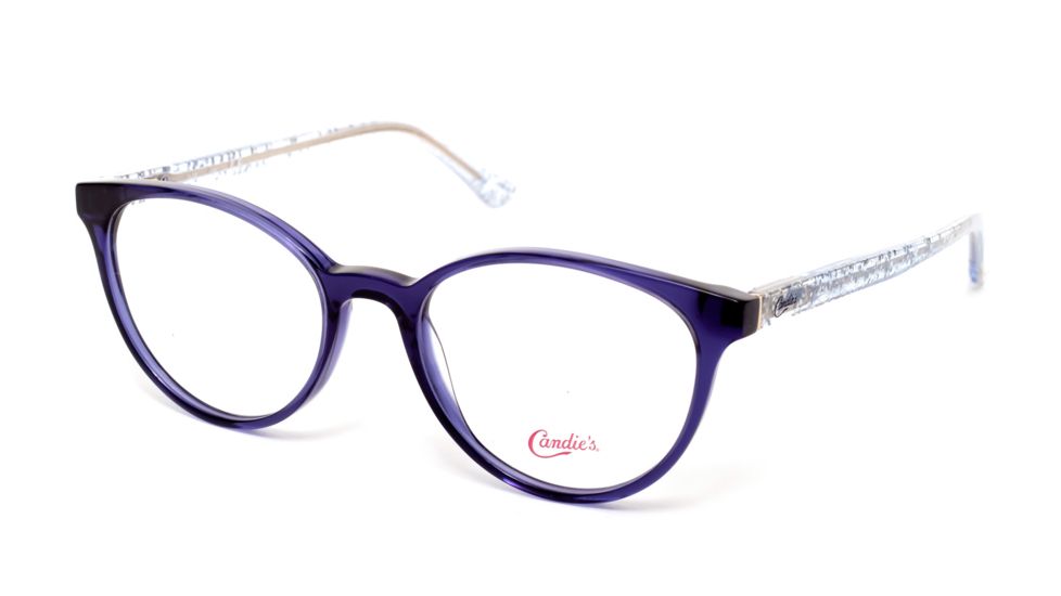 Candies CA0165 Eyeglass Frames - Shiny Blue Frame Color, Shiny Blue Lens Color