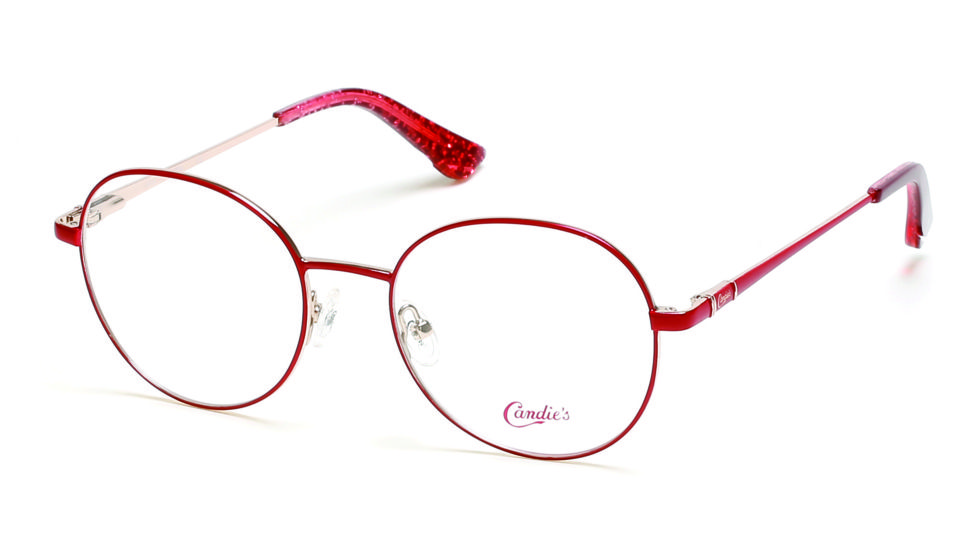 Candies CA0167 Bifocal Prescription Eyeglasses - Shiny Red Frame, Shiny Red Lenses, 51 mm Lens Diameter CA016751066