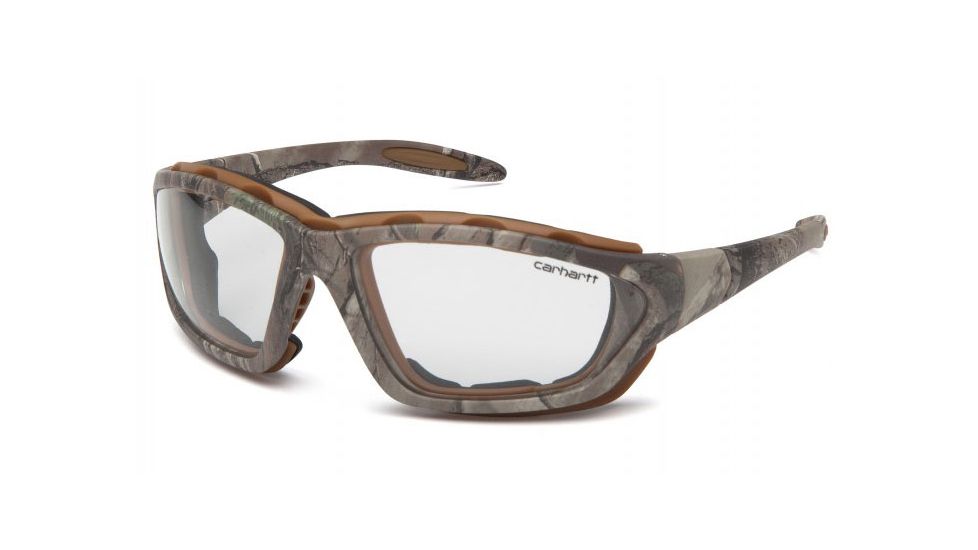 Carhartt Carthage Safety Glasses w/Clear Anti-Fog Lens, Realtree, CHRT410DTP