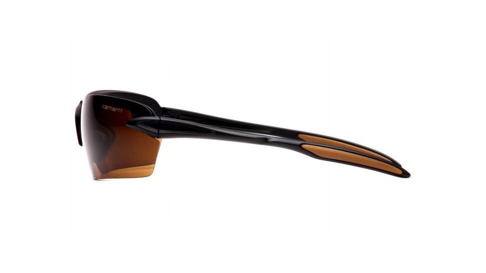 Carhartt Spokane Safety Glasses w/Bronze Lenses, Black, CHB318DCC