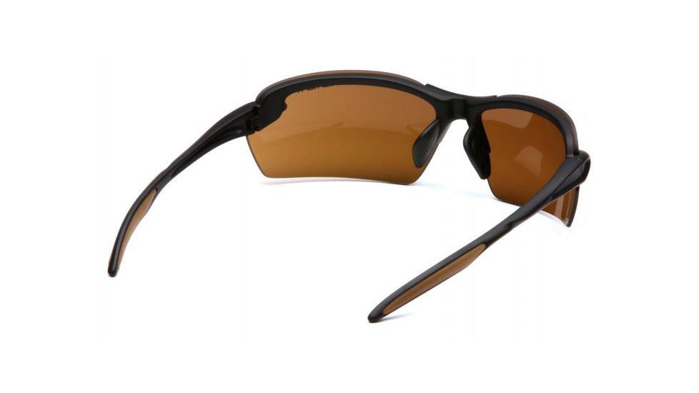 Carhartt Spokane Safety Glasses w/Bronze Lenses, Black, CHB318DCC