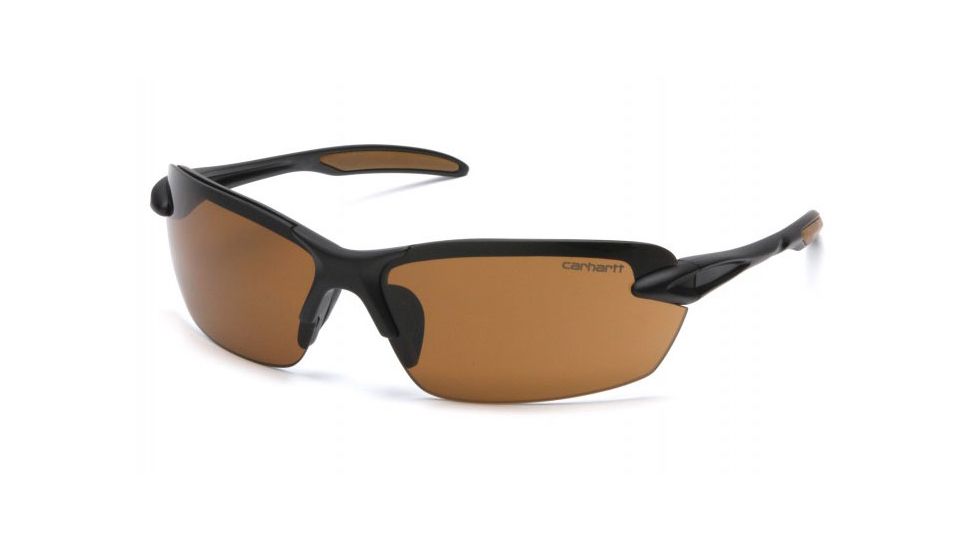 Carhartt Spokane Safety Glasses w/Bronze Lenses, Black, CHB318DCC