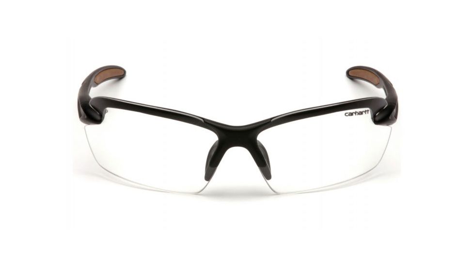 Carhartt Spokane Safety Glasses w/Clear Lenses, Black, CHB310DCC