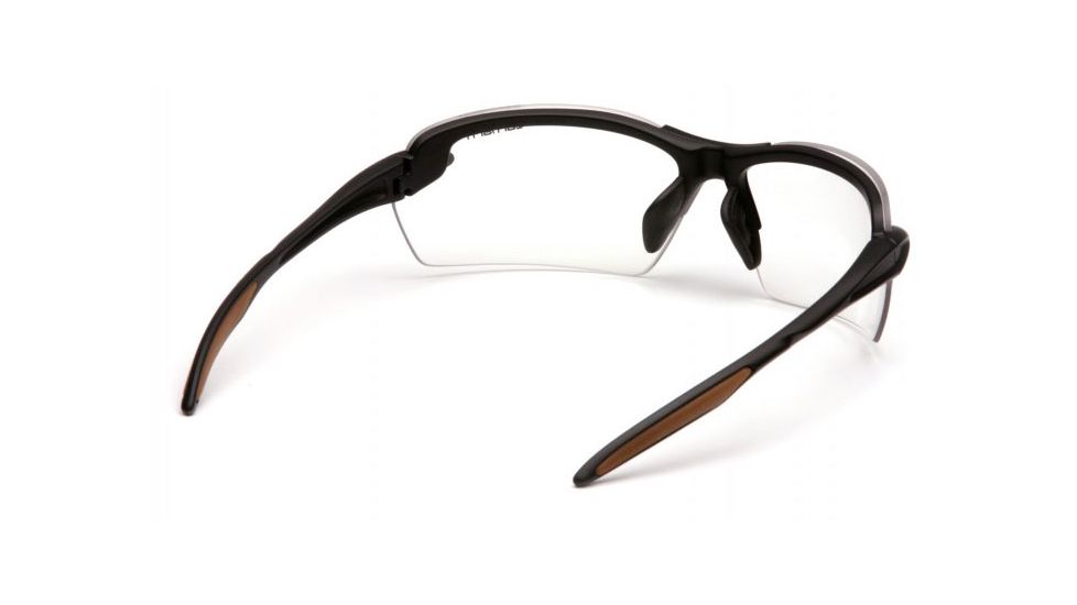 Carhartt Spokane Safety Glasses w/Clear Lenses, Black, CHB310DCC