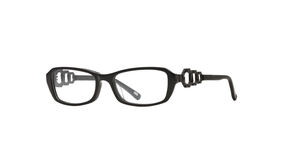 Carmen Marc Valvo CM Jacqui SECM JACQ00 Single Vision Prescription Eyeglasses - Onyx SECM JACQ005030 BK
