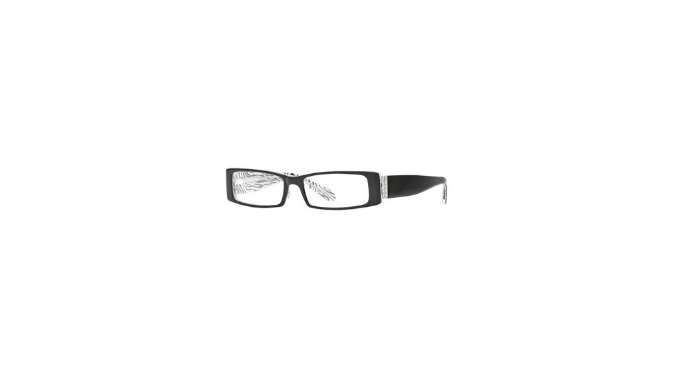 Carmen Marc Valvo CM Keira SECM KEIR00 Progressive Prescripton Eyeglasses - Zebra SECM KEIR005235 BKD