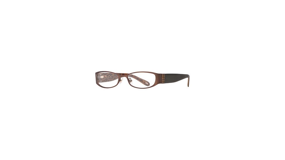 Carmen Marc Valvo CM Paloma SECM PALO00 Single Vision Prescription Eyewear - Brown Leopard SECM PALO005335 BN