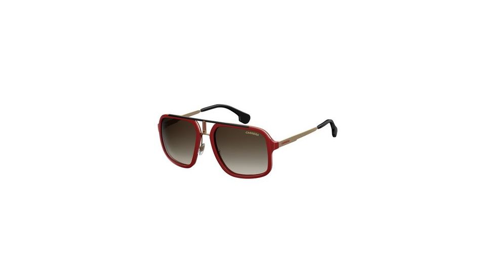 Carrera 1004/S Single Vision Prescription Sunglasses CA1004S-0AU2-HA-5720 - Frame Color Red / Gold, Lens Diameter 57 mm