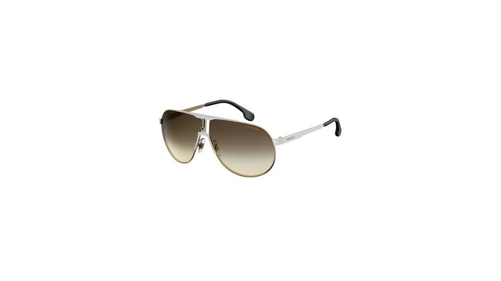 Carrera 1005/S Progressive Prescription Sunglasses CA1005S-0B4E-HA-6609 - Lens Diameter 66 mm, Frame Color White Gold