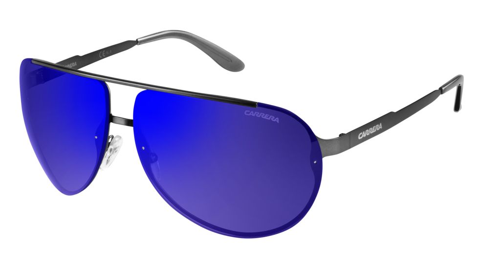 Carrera 102/S Bifocal Prescription Sunglasses CA102S-0R80-XT-6511 - Frame Color Semi Matte Dark Ruthenium, Lens Diameter 65 mm