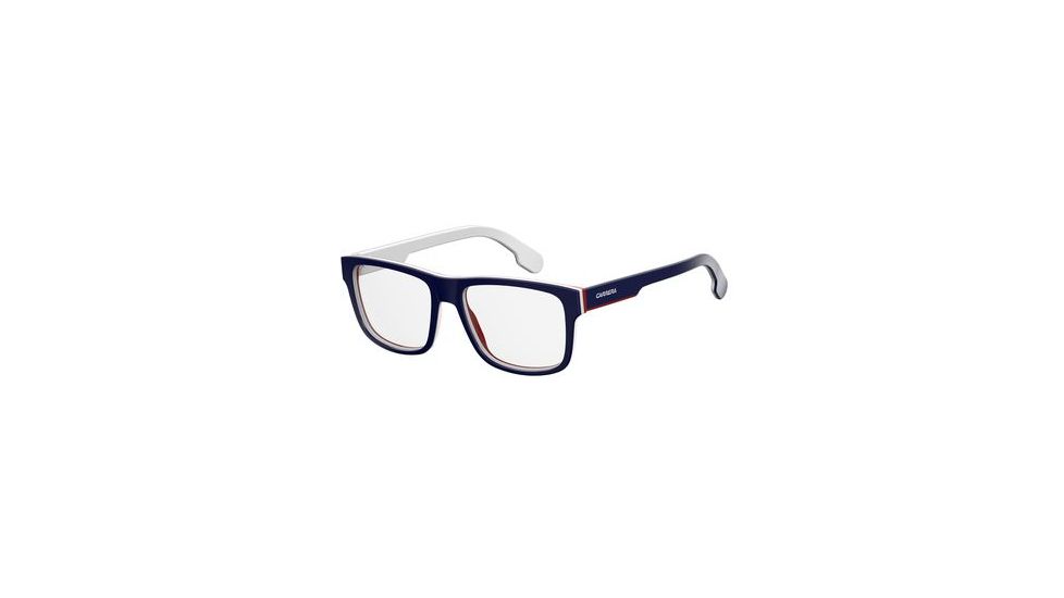 Carrera 1101/V Single Vision Prescription Eyeglasses CA1101V-00BP-5517 - Blue White Striped Frame, Lens Diameter 55mm, Distance Between Lenses 17mm