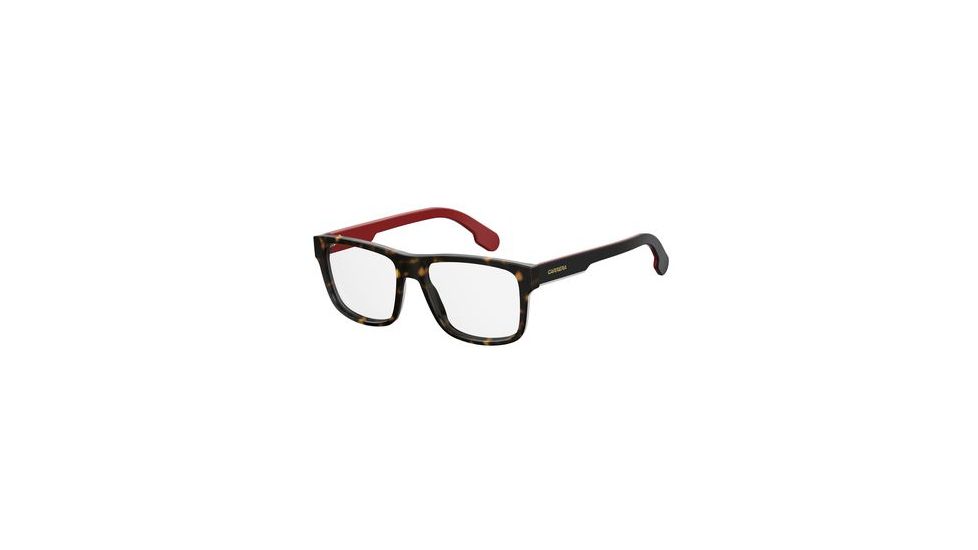 Carrera 1101/V Single Vision Prescription Eyeglasses CA1101V-0581-5517 - Havana Black Frame, Lens Diameter 55mm, Distance Between Lenses 17mm
