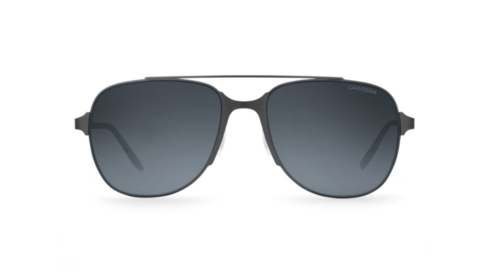Carrera 114/S Sunglasses CA114S-0003-HD-5518 - Matte Black Frame, Gray Gradient Lenses, Lens Diameter 55mm, Distance Between Lenses 18mm