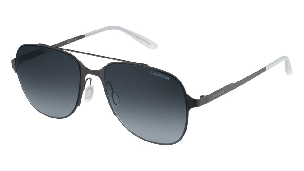 Carrera 114/S Sunglasses CA114S-0003-HD-5518 - Matte Black Frame, Gray Gradient Lenses, Lens Diameter 55mm, Distance Between Lenses 18mm