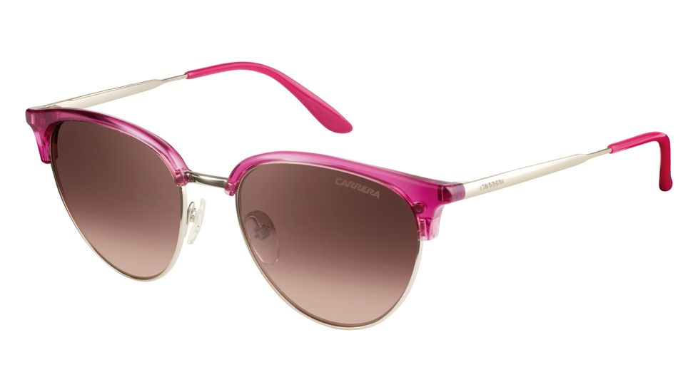 Carrera 117/S Sunglasses CA117S-0RI5-G4-5218 - Gold Cyclamen Frame, Brown Mirror Gradient Lenses, Lens Diameter 52mm, Distance Between Lenses 18mm