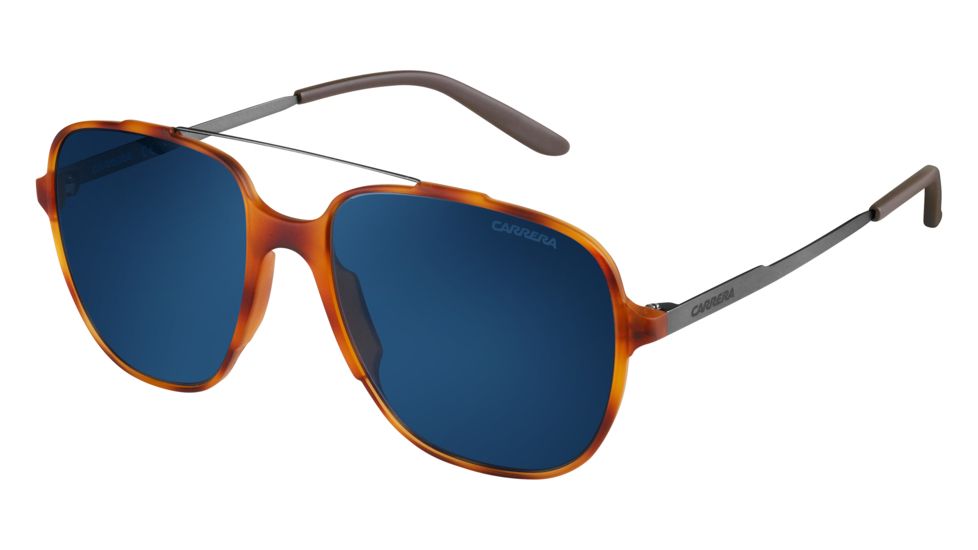 Carrera 119/S Single Vision Prescription Sunglasses CA119S-0T6L-8F-5518 - Lens Diameter 55 mm, Frame Color Light Havana