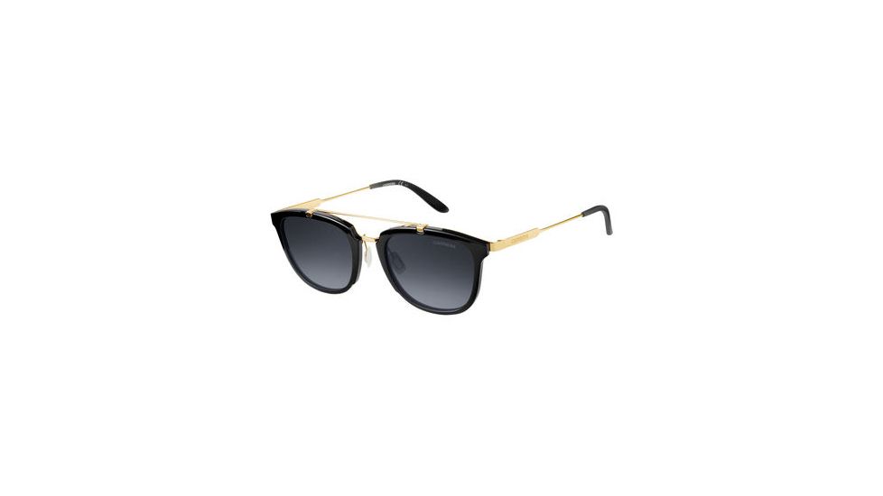 Carrera 127/S Bifocal Prescription Sunglasses CA127S-06UB-HD-5121 - Frame Color Shiny Black-Gold, Lens Diameter 51 mm