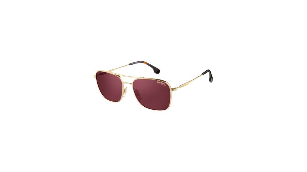 Carrera 130/S Sunglasses CA130S-006J-W6-5819 - Gold Havana Frame, Burgundy Polarized Lenses, Lens Diameter 58mm, Distance Between Lenses 19mm