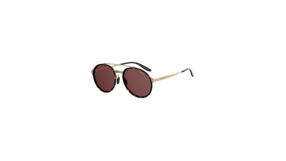 Carrera 140/S Progressive Prescription Sunglasses CA140S-08SO-W6-5320 - Lens Diameter 53 mm, Frame Color Matte Gold Palladium Havana